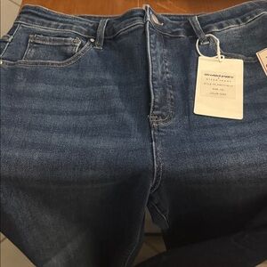 Freckled Poppy 1xl Dark Blue Flare & Wide Leg Jeans